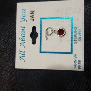 January Stone Sterling Silver Pendant